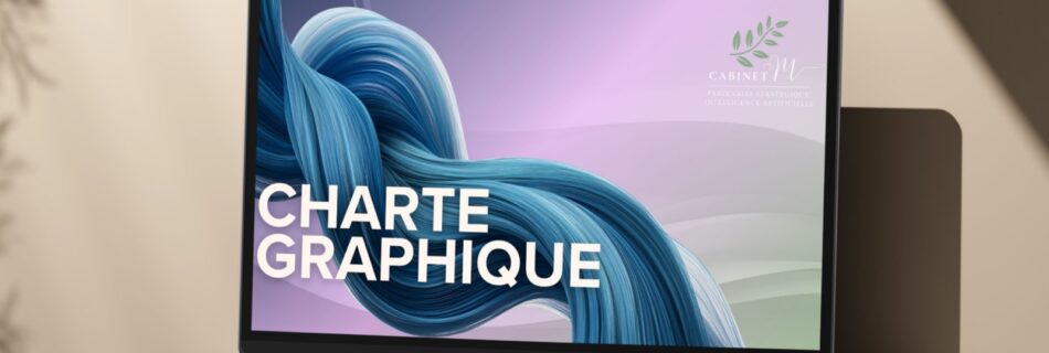 Charte graphique du Cabinet M, partenaire stratégique en intelligence artificielle, conçue par l’agence Bertin